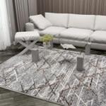 Mira Covor Mira 24032-196, Marime 60 x 110 cm, Gri, Inaltime Fir 6 mm, Antialgic, Polipropilena, Living, Dormitor Covor
