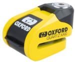 Oxford Antifurt moto/blocator disc cu alarma Oxford Quartz XA10, galben/negru (LK216)