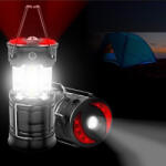 AVEX Lampa Turistica LED, 3in1, extensibila, 4 moduri de lucru (cort, tabara, camping, rulota, calatorii, expeditii) (AVX-KX4992) - strongmoto