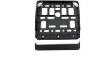AMIO Suport numar inmatriculare negru pentru scooter 11.4 x 14cm (AVX-AM01169) - strongmoto