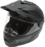 AVEX Casca motocross integrala, negru mat cu viziera transparenta si ochelari de soare marimea XL, model LION (AVX-T020925-4)