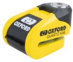 Oxford Antifurt moto/blocator disc cu alarma Oxford Quartz XA6, galben/negru (LK215)