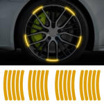 AVEX Set 20 bucati Elemente Reflectorizante "Wheel Arch" pentru autoturisme, biciclete, motociclete, atv-uri, scutere, culoare Orange (AVX-WA-ORA)