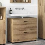 vidaXL Dulap de Baie cu sertar Stejar Artizanal 76, 5 x 35 x 64 cm GartenMobel Dekor (883303)