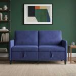 vidaXL Sofa cu Spatiu de Depozitare Albastru Politie 152 x 78 x 87 cm GartenMobel Dekor (42036945) Canapea