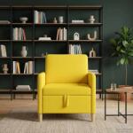 vidaXL Sofa cu Spatiu de Depozitare Galben Deschis 72 x 78 x 87 cm GartenMobel Dekor (42036873) Canapea
