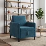 vidaXL Sofa cu Spatiu de Depozitare albastru 72 x 78 x 87 cm Poliester GartenMobel Dekor (42036886) Canapea