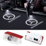 CerCip Lampi Portiere Auto Mercedes Benz, Holograma LED cu LOGO, Compatibile cu clasele A, B, C, E, AMG, ML, GL, GLA, M, 4Matic (46252883)