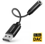 AXAGON Placa de Sunet AXAGON Adapter audio AXAGON ADA-HA USB-A Hi-Res, 3, 5mm jack, negru (ADA-HA)
