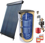 Panosol Kit panou solar presurizat apa calda Panosol Eco, 30 tuburi, boiler Tesy 300 litri 2 serpentine si accesorii (CC.202)