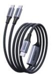 UGREEN L533 USB-C 2-in-1 PD Kábel 140W - 2 m 75733