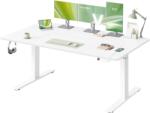 VASAGLE Elektromos állítható magasságú íróasztal USB-C porttal, 160x80 cm, fehér (LSD146WZ02)