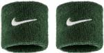 Nike Swoosh Classic csuklópánt, sötétzöld/fehér, 2 db
