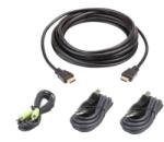 ATEN Kit cabluri KVM Aten 2L-7D03UHX4, USB - HDMI - 3.5 mm jack, 3 m, Black (2L-7D03UHX4)