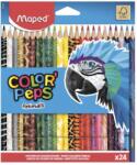 Maped Цветни моливи MAPED Color Peps Animals, триъгълни, комплект от 24 броя 832224 (832224)