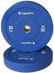inSPORTline Gumírozott súlytárcsa inSPORTline Bumper Plate Go 20 kg 50 mm, minőségi kivitelezés, vonzó színkialakítás, kopásálló, tartós ütköző gumi - pepita