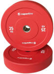 inSPORTline Gumírozott súlytárcsa inSPORTline Bumper Plate Go 25 kg 50 mm, minőségi kivitelezés, vonzó színkialakítás, kopásálló, tartós ütköző gumi - pepita