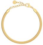 EDBLAD brățară pentru femei placată cu aur Herringbone 99KK-AKDZO4_GLD (125690)