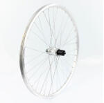 VeloGo 28-29 colos (622 mm - 700c) trekking hátsó kerék, gyorszáras tengellyel, ipari csapágyas, kazettás lánckeréksorhoz, ezüst színű