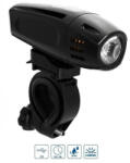 VeloGo 300 USB-ről tölthető első lámpa, 1W, 300 lumen, fekete