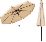 Homelux Nagy kerti napernyő, állítható, 300 cm, tekerőkarral, bézs (SL-UM003B_BEIGE) - leziter
