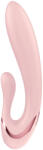 Satisfyer - Pearl Bunny 3 vibrator tip iepuraș cu bile rotative (roz) Vibrator