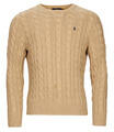 Ralph Lauren Pulóverek PULL COL ROND EN MAILLE TORSADEE Bézs EU M