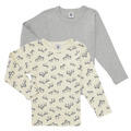 Petit Bateau Hosszú ujjú pólók TSML X2 Sokszínű 3 éves