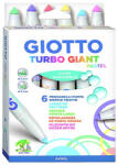 GIOTTO Filctoll GIOTTO Turbo Giant pasztell vastag 7, 5mm akasztható 6db-os készlet (4310 00) - eztkapdki