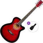 Pasadena PGC-10 Basic SET Red Burst Chitară acustică jumbo