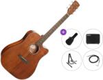 Cort Earth 60MCE Premium SET Open Pore Chitară electro-acustică Dreadnought