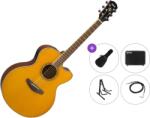 Yamaha CPX600 Premium SET Vintage Tint Chitară electro-acustică Jumbo