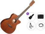 Cort L60MCE Premium SET Open Pore Chitară electro-acustică Jumbo