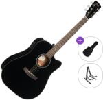 Cort EARTH 60CE Standard SET Black Gloss Chitară electro-acustică Dreadnought