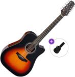Takamine GD30CE-12 Basic SET Brown Sunburst Chitară electro-acustică cu 12 corzi
