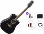 Takamine GD38CE Premium SET Black Chitară electro-acustică cu 12 corzi