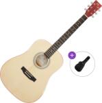 SX SD204G Basic SET Gloss Transparent Red Chitară acustică