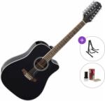 Takamine GD38CE Standard SET Black Chitară electro-acustică cu 12 corzi