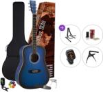 SX SD104KBUS Premium SET Blue Sunburst Chitară acustică