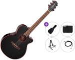 Takamine GF49CE CB Premium SET Cosmic Black Sparkle Chitară electro-acustică Jumbo