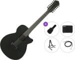 Ibanez AEG1221-BOT Premium SET Black Out Chitară electro-acustică cu 12 corzi