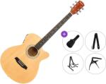 Pasadena PGC-10E Premium SET Natural Chitară electro-acustică Jumbo