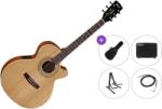 Cort SFX-ME Premium SET Open Pore Natural Chitară electro-acustică Jumbo