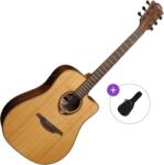 LÂG GUITARS Tramontane 118 T118DCE Basic SET Natural Chitară electro-acustică Dreadnought