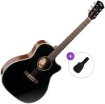 Cort ESSENCE-GA4 Basic SET Black Chitară electro-acustică Jumbo