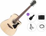 Ibanez V40CE-OPN Premium SET Open Pore Natural Chitară electro-acustică Dreadnought