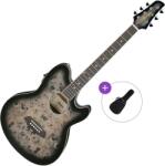 Ibanez TCY10PA-BKB Basic SET Transparent Brown Black Burst Chitară electro-acustică Jumbo
