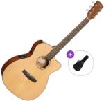 Cort L60CE Basic SET Natural Lucios Chitară electro-acustică Jumbo
