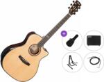 Cort GA-PF Bevel Premium SET Natural Chitară electro-acustică Jumbo