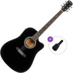 Pasadena PDC-10E Basic SET Black Chitară electro-acustică Dreadnought